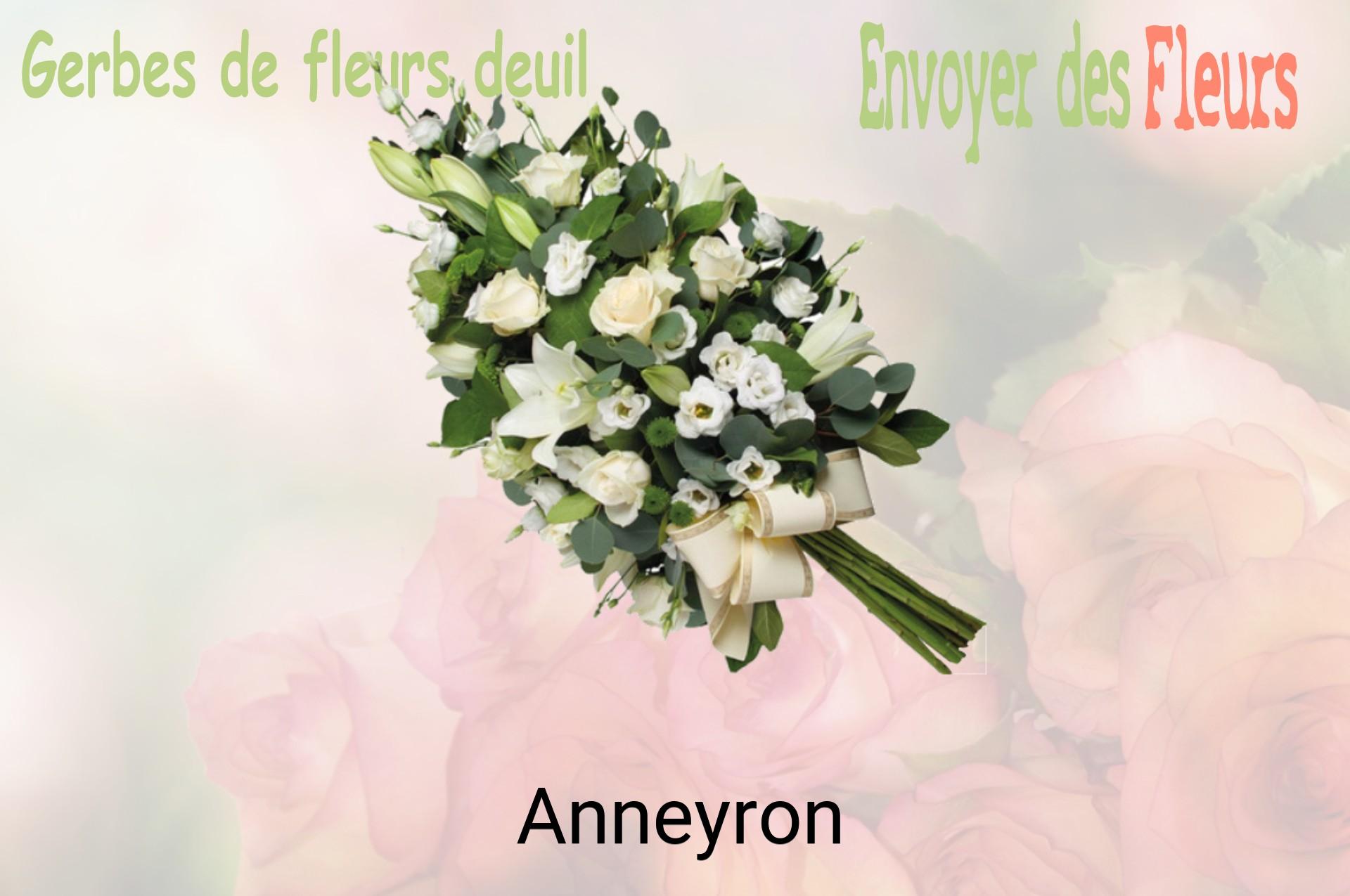 Gerbe de fleurs de deuil livrée à Anneyron